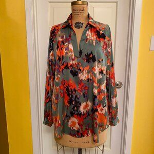 grey multi color tunic 3X